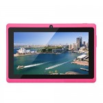 Q88 7" Tablette PC Bon Rapport Prix/Qualité Android 4.4 A23 Dual Core 1.5GHz 512Mo RAM 8Go ROM Dual Caméras avec Continuous shot 800*480 TFT Capacitif Ecran Tablet PC Bleu/Noir/Blanc/Rose/Rouge/Violette 6 Couleurs à Choisir (Rose)